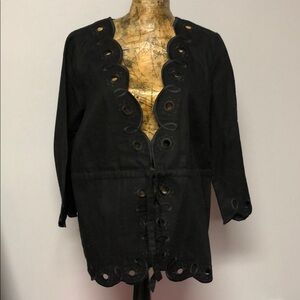 Bob Mackie wearable art 100% cotton jacket